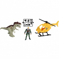 Игровой набор: Охота на Тираннозавра на вертолете, свет и звук (Chap Mei, 542084)